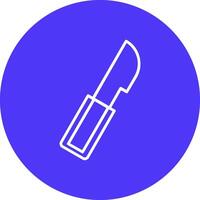 Surgery Knife Line Multi Circle Icon vector