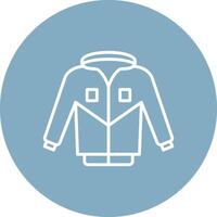 Jacket Line Multi Circle Icon vector
