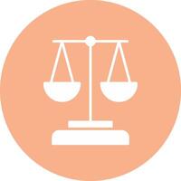 Scales Glyph Multi Circle Icon vector