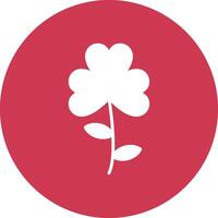 Clover Glyph Multi Circle Icon vector