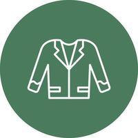 Suit Line Multi Circle Icon vector