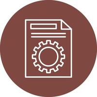 File Management Line Multi Circle Icon vector