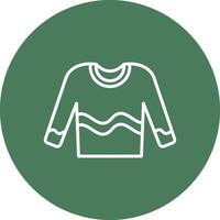 Jumper Line Multi Circle Icon vector