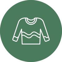 Jumper Line Multi Circle Icon vector