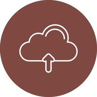 Cloud Line Multi Circle Icon vector