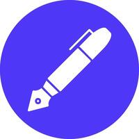 Pen Glyph Multi Circle Icon vector