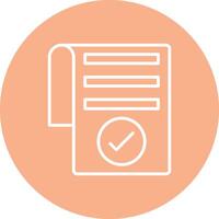 Checklist Line Multi Circle Icon vector