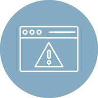 Access Denied Line Multi Circle Icon vector