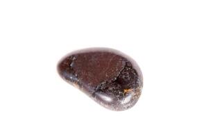 Macro mineral stone jasper on a white background photo