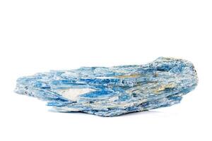 Macro stone kyanite mineral on white background photo