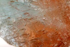 Macro mineral stone Topaz on a white background photo