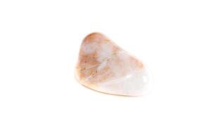 Macro mineral stone jasper on a white background photo