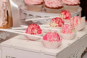 beautiful cake, candy and cake with a unit photo