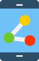 Share Flat Icon Design vector