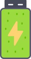 Battery Status Flat Icon Design vector