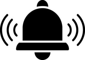campana glifo icono diseño vector