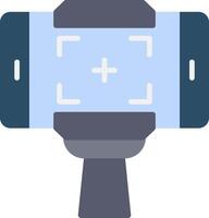 selfie palo plano icono diseño vector