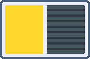 Contrast Flat Icon Design vector