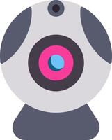 Web camera Flat Icon Design vector