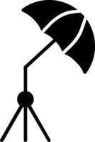 paraguas glifo icono diseño vector