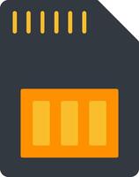 Sd Card Flat Icon Design vector