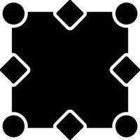Nodes Glyph Icon Design vector