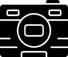 Photo Glyph Icon Design vector