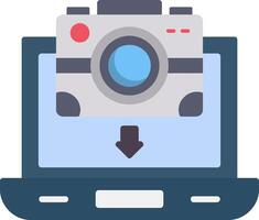 Pictures Flat Icon Design vector