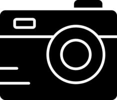 Camera Glyph Icon Design vector