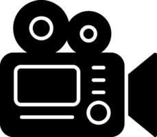 Camera Glyph Icon Design vector