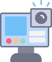 Gopro Flat Icon Design vector