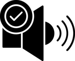 Volume Glyph Icon Design vector