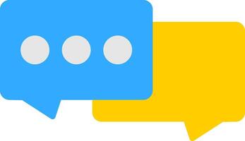 Speech Bubble Flat Icon Design vector