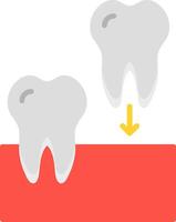 implantes plano icono diseño vector