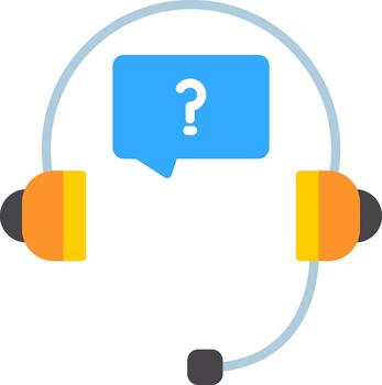 cliente Servicio plano icono diseño vector