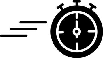 Timer Glyph Icon Design vector