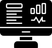 Dashboard Glyph Icon Design vector