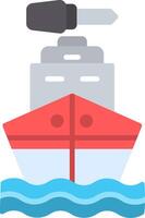 Boat Flat Icon Design vector