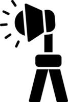 Lighting Glyph Icon Design vector
