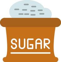 Sugar Flat Icon Design vector