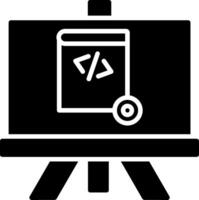 Demo Glyph Icon Design vector