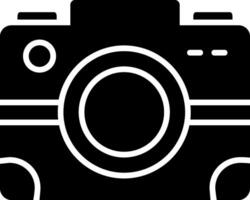 Camera Glyph Icon Design vector