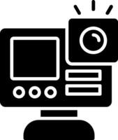 Gopro Glyph Icon Design vector