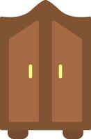 Wardrobe Flat Icon Design vector