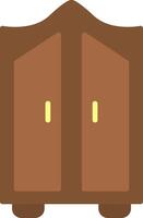 Wardrobe Flat Icon Design vector