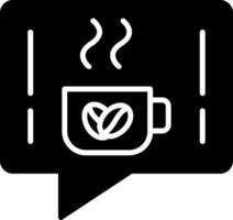 Chat Glyph Icon Design vector