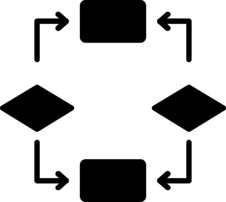 Algorithm Glyph Icon Design