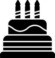 Cake Glyph Icon Design vector