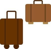 Suitcases Flat Icon Design vector