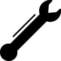 Lug Wrench Glyph Icon Design vector